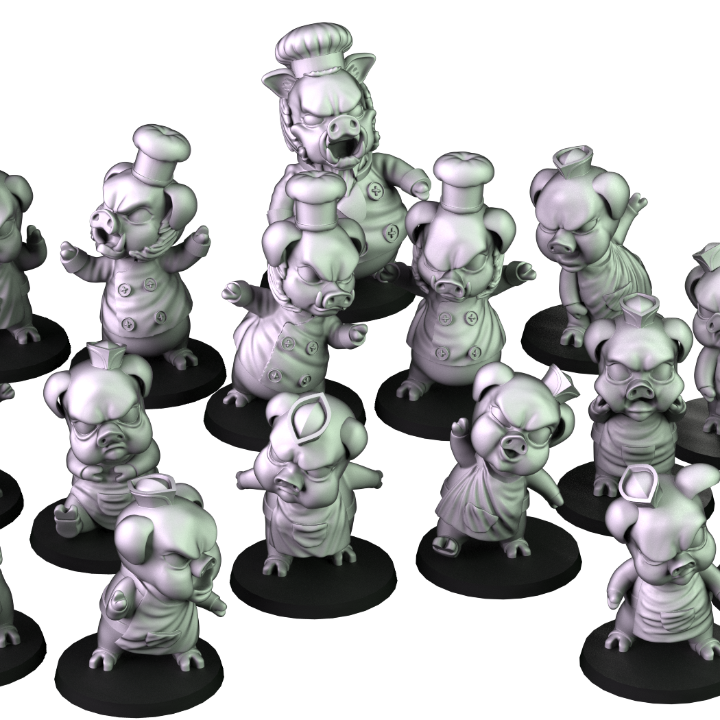 Pig Cooks (Black Orc)