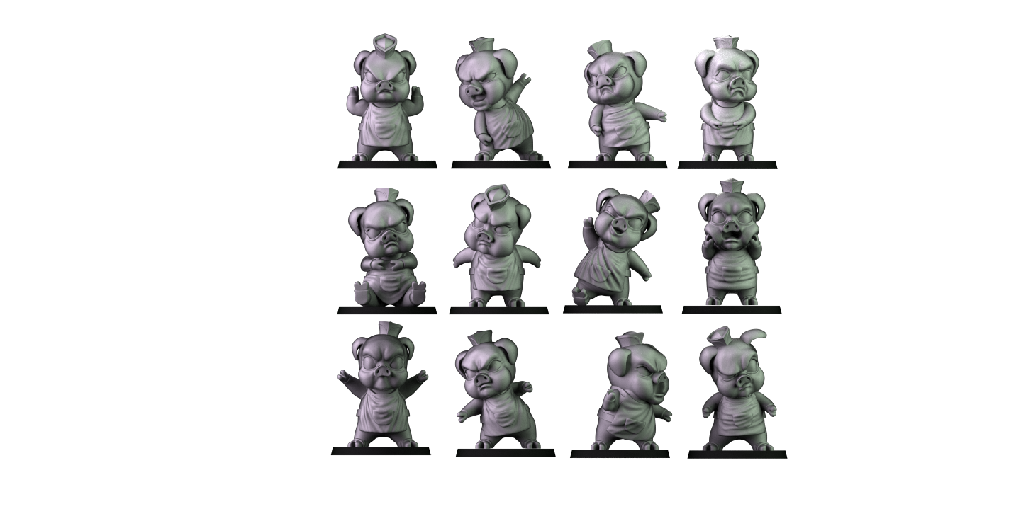Pig Cooks (Black Orc)