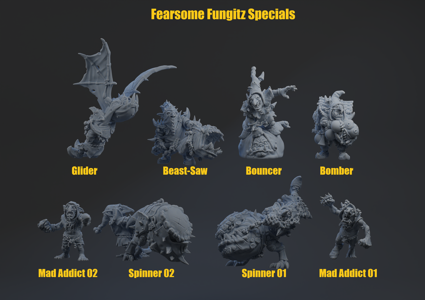 Fearsome Fungitz (Goblin, Night Goblin, & Squig)